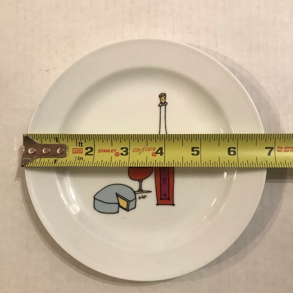 Set Of 6 Porcelain Canapé/Hors d’oeuvre/App Plates By Ursula Dodge 6.75” - Picture 10 of 10